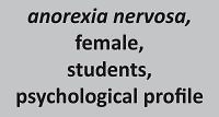 Psychological profile of female students with a tendency to <i>anorexia nervosa</i>