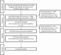 Can anxiety be a predictor of task-oriented cognitive function in individuals over 60 years of age?: a systematic review