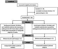 Response of metabolic syndrome components to honey intake as an add-on therapy to free walking exercise in children: a randomized controlled trial