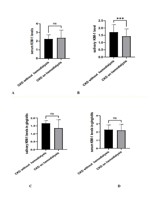 Assessing the association of serum and salivary KIM-1 levels with periodontal health in chronic kidney disease patients