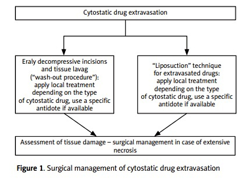 Clinical guidelines for the management of cytostatic extravasation in children