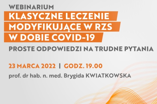 Klasyczne leczenie modyfikujące w RZS w dobie COVID-19. Proste odpowiedzi na trudne pytania