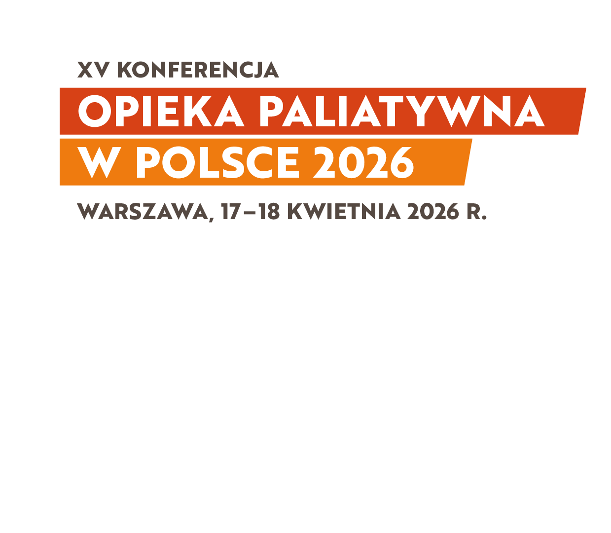 XV KONFERENCJA OPIEKA PALIATYWNA W POLSCE 2026